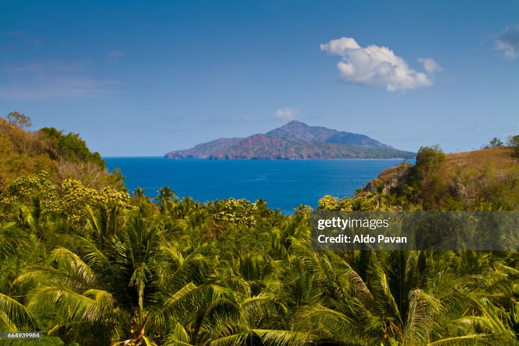 Indonesia, Flores Island, Ende island from del main island