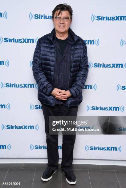 Musician Robbie Robertson visits SiriusXM Studios on April 5, 2017 in New York City.