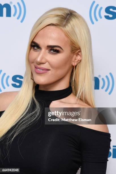 Professional wrestler Lana visits SiriusXM Studios on April 5, 2017 in New York City.