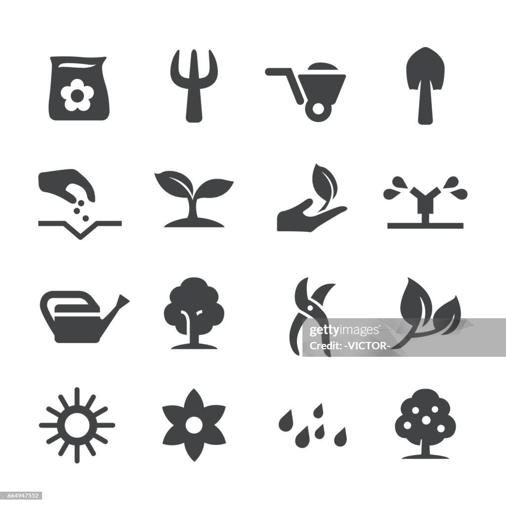 Growing Icons Set - Acme Series