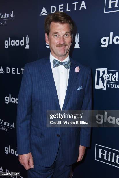 Actor Pete Gardner attends the 28th Annual GLAAD Media Awards in LA at The Beverly Hilton Hotel on April 1, 2017 in Beverly Hills, California.