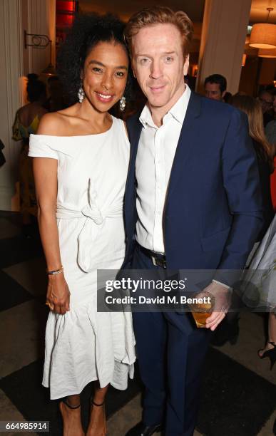 Cast members Sophie Okonedo and Damian Lewis attend the press night after party for Edward Albee's "The Goat, Or Who Is Sylvia?" at Villandry on...