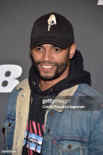 Brahim Zaibat attends "Fast & Furious 8" Premiere at Le Grand Rex on April 5, 2017 in Paris, France.