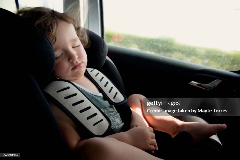 Nap on the car