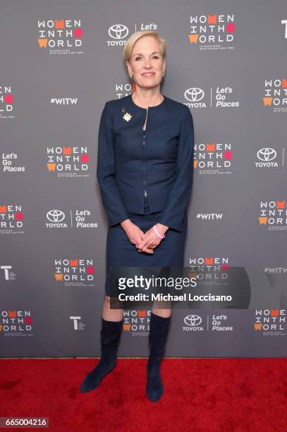 Cecile Richards attends the Eighth Annual Women In The World Summit at Lincoln Center for the Performing Arts on April 5, 2017 in New York City.