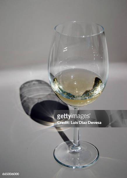glass of white wine - elegancia 個照片及圖片檔