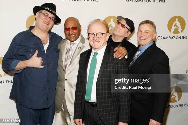 John Popper, Duke Fakir, Peter Asher, Rick Nielsen, and Jonathan Wolff at The Recording Academy®'s 2017 GRAMMYs on the Hill® Awards on April 5 to...