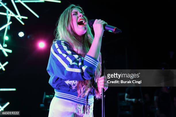 Becky Hill performs at Scala on April 5, 2017 in London, England.