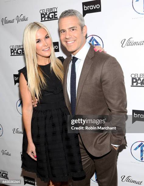 Tinsley Mortimer and Andy Cohen attend "The Real Housewives Of New York City" Season 9 Premiere Party at The Attic Rooftop Lounge on April 5, 2017 in...