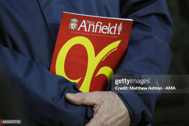 Liverpool Math Day Programme 16 Anfield Matchday Programme Photos & High Res Pictures - Getty Images