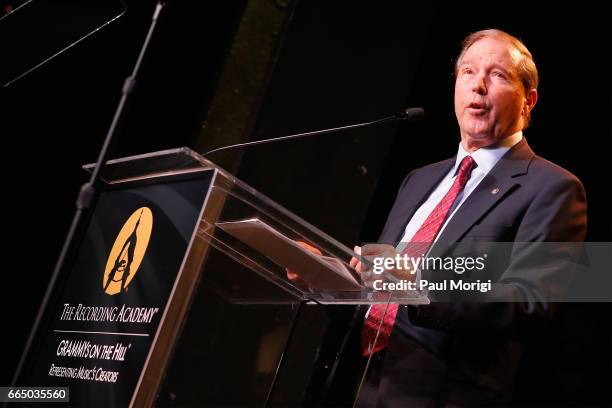 Honoree, Senator Tom Udall at The Recording Academy®'s 2017 GRAMMYs on the Hill® Awards on April 5 to honor four-time GRAMMY® winner Keith Urban with...