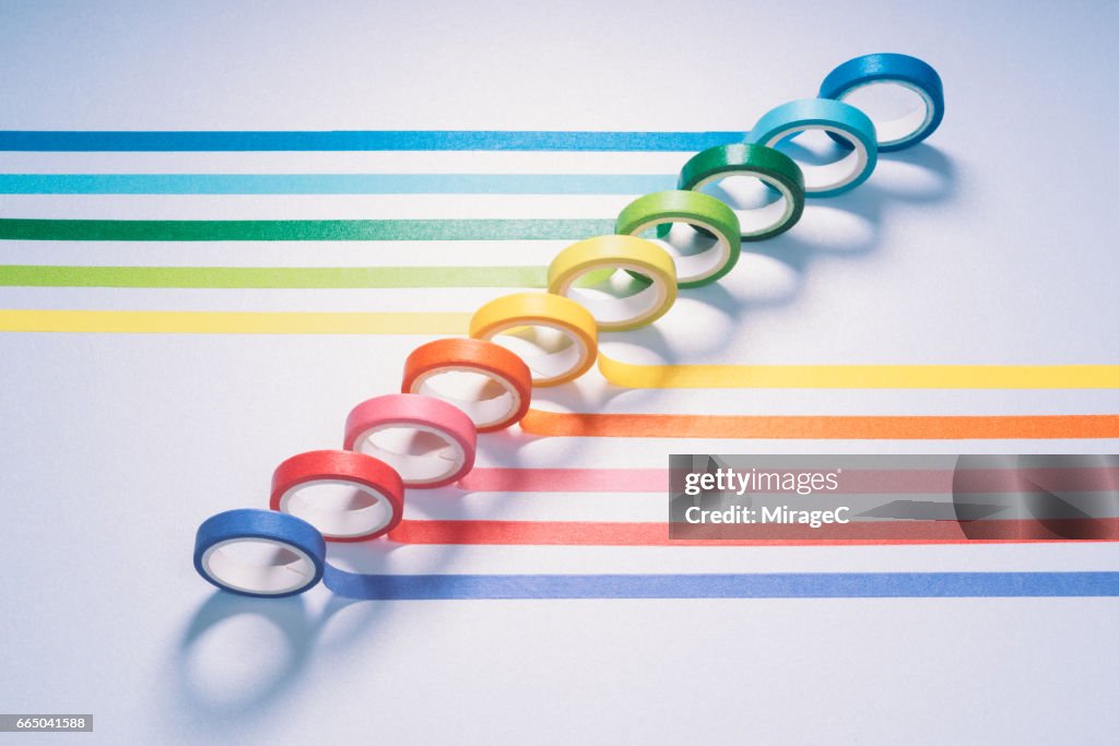 Colorful Adhesive Tapes