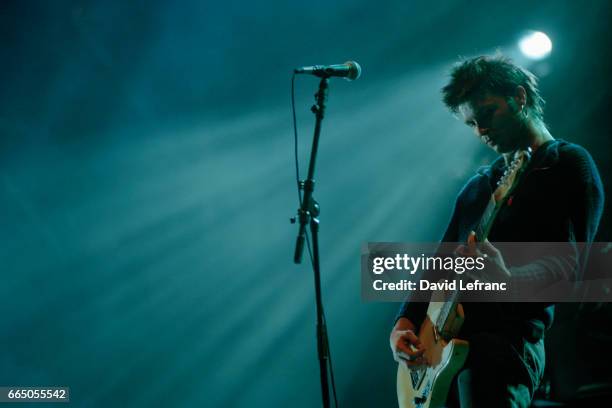 "Noir Desir" lead singer Bertrand Cantat during the Eurockeennes at Belfort.