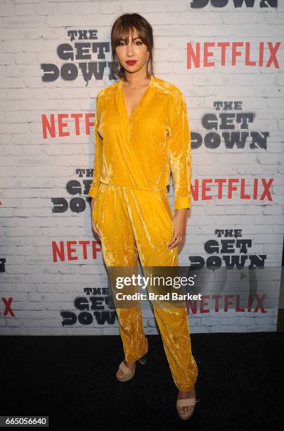 Jackie Cruz attends "The Get Down" Part 2 New York Kickoff Party at Irving Plaza on April 5, 2017 in New York City.