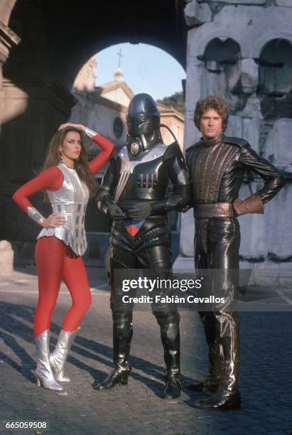 Caroline Munro, Hamilton Camp, and David Hasselhoff appear in the science fiction movie Starcrash, by director Luigi Cozzi. The Italian film,...