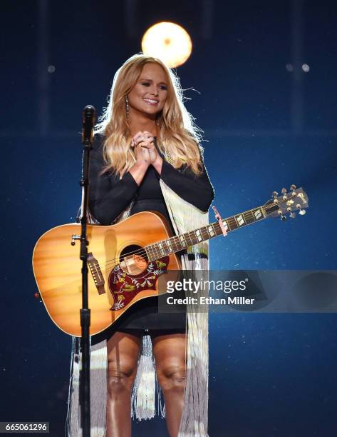 Recording artist Miranda Lambert performs during the 52nd Academy of Country Music Awards at T-Mobile Arena on April 2, 2017 in Las Vegas, Nevada.