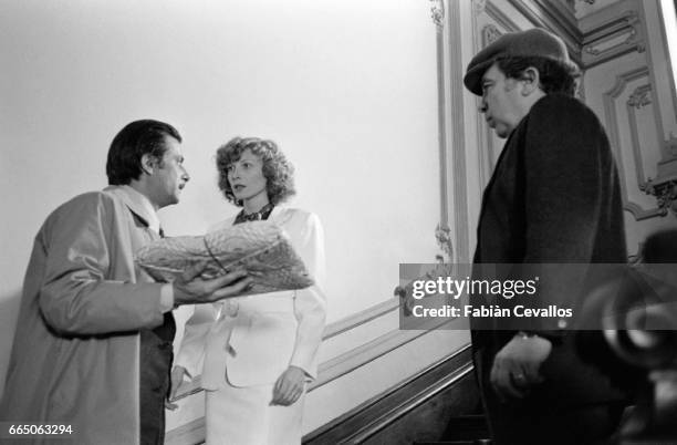 Italian actor Giancarlo Giannini stars with French actress Aurore Clement in the 1979 film Le Buone Notizie. Elio Petri wrote, directed, and produced...