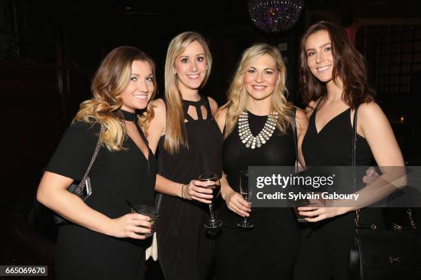 Kelsey Foley, Brigid Ursprung, Amy Cutter and Carly Beddoe attend 10th Anniversary of Celebrate Spring to Benefit the Parkinson's Foundation at Lavo...