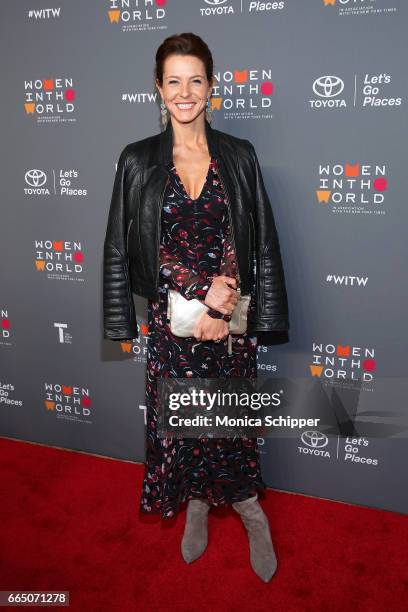 Stephanie Ruhle attends the 8th Annual Women In The World Summit at Lincoln Center for the Performing Arts on April 5, 2017 in New York City.