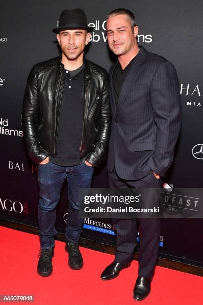 Billy Dec and Taylor Kinney attend MOD Media Presents ChicagoMOD Magazine on April 5, 2017 in Chicago, Illinois.