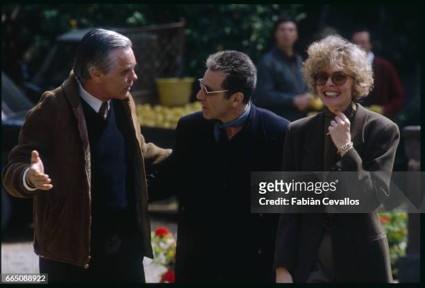 Franco Citti, Al Pacino, and Diane Keaton star in Francis Ford Coppola's 1990 film, The Godfather: Part III. The American film is based on Mario...