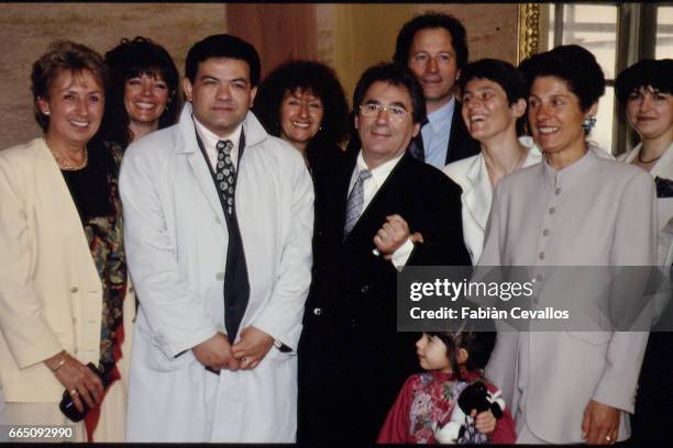 Marriage of French singer and songwriter Claude Nougaro with Helene Nougaro in Toulouse.