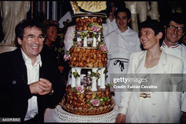 Marriage of French singer and songwriter Claude Nougaro with Helene Nougaro in Toulouse.