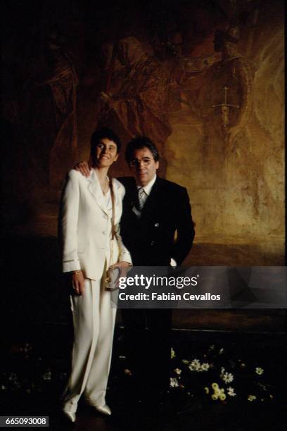 The couple at the City Hall of Toulouse.