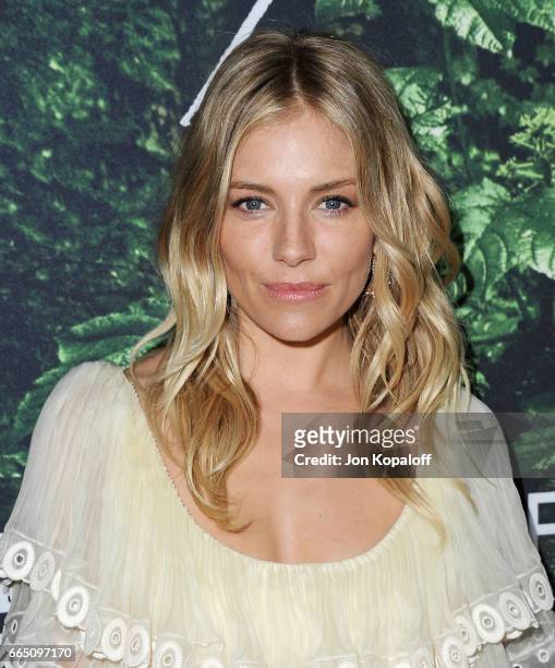 Actress Sienna Miller arrives at the Premiere Of Amazon Studios' "The Lost City Of Z" at ArcLight Hollywood on April 5, 2017 in Hollywood, California.