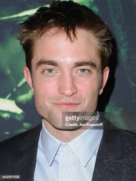Actor Robert Pattinson arrives at the Premiere Of Amazon Studios' "The Lost City Of Z" at ArcLight Hollywood on April 5, 2017 in Hollywood,...