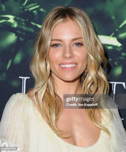 Actress Sienna Miller arrives at the Premiere Of Amazon Studios' "The Lost City Of Z" at ArcLight Hollywood on April 5, 2017 in Hollywood, California.