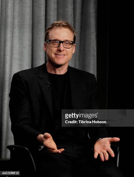Alan Tudyk attends the AG-AFTRA Foundation's Conversations with Alan Tudyk at SAG-AFTRA Foundation Screening Room on April 5, 2017 in Los Angeles,...