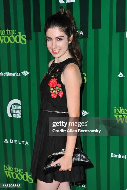 Actress Valerie Rose Lohman attends the opening night of Fiasco Theater's production of "Into The Woods" at Ahmanson Theatre on April 5, 2017 in Los...