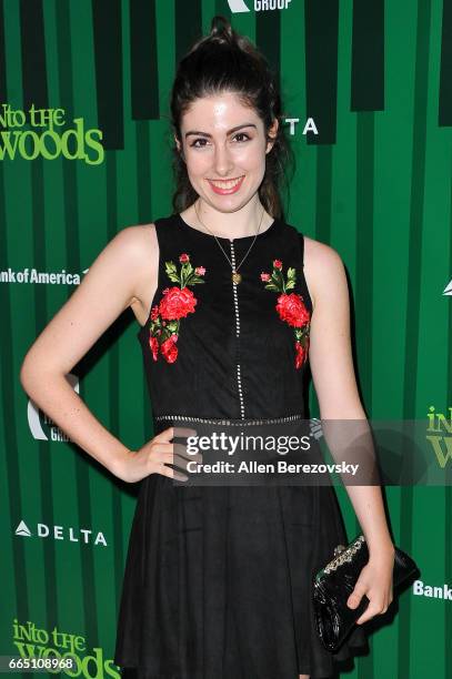 Actress Valerie Rose Lohman attends the opening night of Fiasco Theater's production of "Into The Woods" at Ahmanson Theatre on April 5, 2017 in Los...