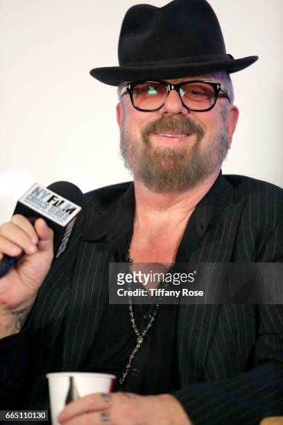 Musician Dave Stewart speaks onstage during 'Shot! The Psycho - Spiritual Mantra of Rock' LA Premiere Presented by Citi at The Grove on April 5, 2017...