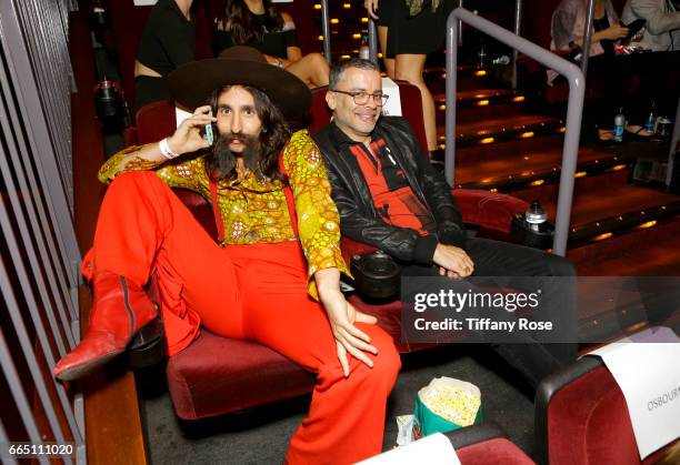 Alexander Antebi and James Costa attend 'Shot! The Psycho - Spiritual Mantra of Rock' LA Premiere Presented by Citi at The Grove on April 5, 2017 in...