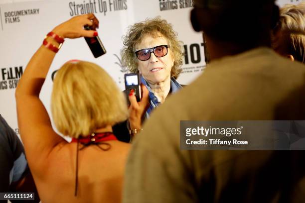 Photographer Mick Rock attends 'Shot! The Psycho - Spiritual Mantra of Rock' LA Premiere Presented by Citi at The Grove on April 5, 2017 in Los...