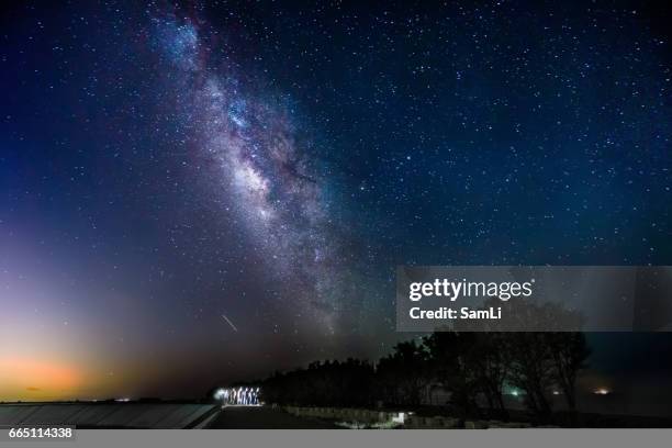 milky way - tainan stock pictures, royalty-free photos & images