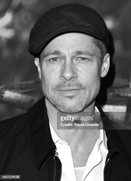 Brad Pitt arrives at the Premiere Of Amazon Studios' "The Lost City Of Z" at ArcLight Hollywood on April 5, 2017 in Hollywood, California.