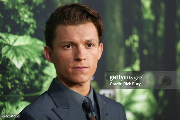 Actor Tom Holland attends the premiere of Amazon Studios' 'The Lost City Of Z' at ArcLight Hollywood on April 5, 2017 in Hollywood, California.