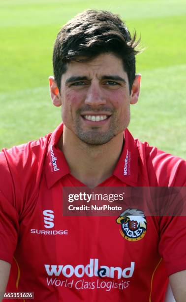 Essex's Alastair Cook during the Essex County Cricket photocell held at The Cloudfm County Ground on April 5, 2017 in Chelmsford, England