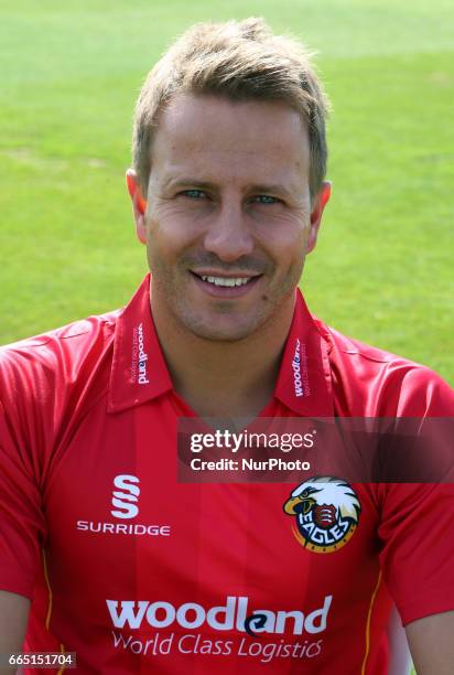 Essex's Neil Wagner poses in Royal London One Day Cup during the Essex County Cricket photocell held at The Cloudfm County Ground on April 5, 2017 in...