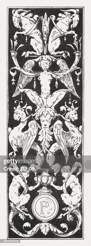 Niello, Holzstich nach einem Renaissance-ornament