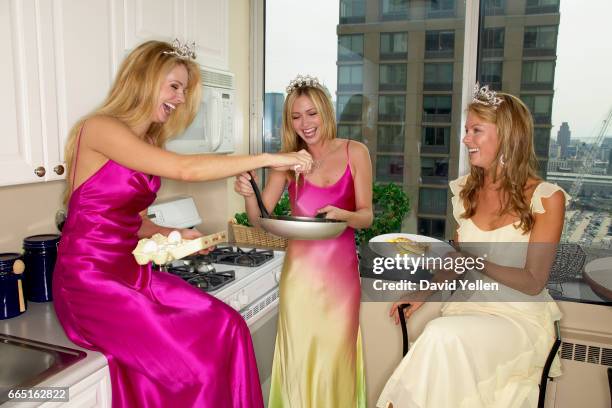 Shandi Finnessey, Miss USA 2004, Tami Farrell, Miss Teen USA 2003, and Jennifer Hawkins, Miss Universe 2004.