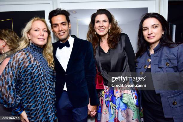 Maria Eugenia Maury, Omar Hernandez, Gabriela Neri and Clarice Tavares attend OMAR'S 4th Anniversary Celebration at Omar's La Ranita on April 5, 2017...