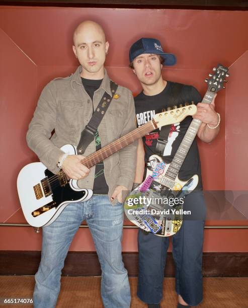 Jeff Stinco and Sebastien Lefebvre of Simple Plan