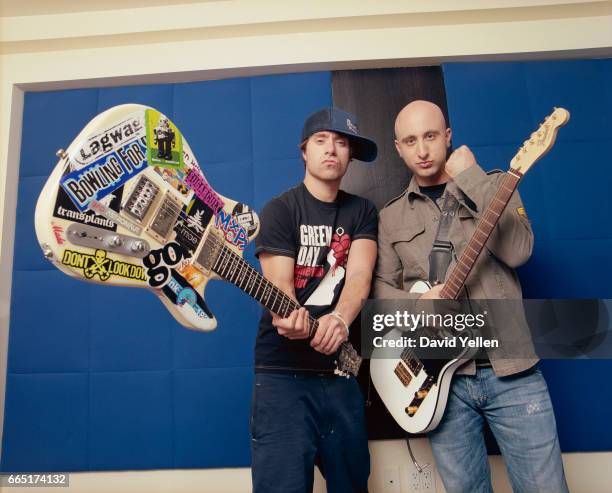 Jeff Stinco and Sebastien Lefebvre of Simple Plan