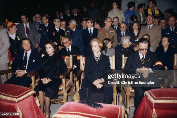 People gather in a fascist demonstration to celebrate the 6th anniversary of the death of Spanish dictator General Francisco Franco and the 45th...