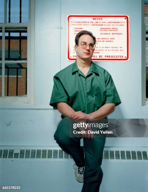 Martin 'Marty' Tankleff is photographed for Fortune Small Business magazine in 2004 at the Clinton Correctional Facility in Dannemora, New York....