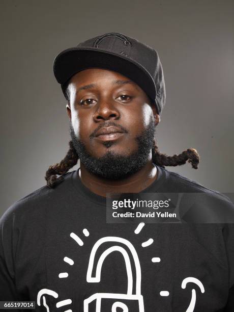 Rapper T-Pain is photographed for Fast Company Magazine in 2011.